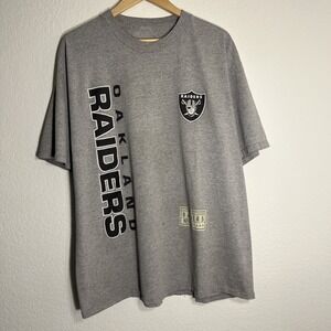 Vtg Oakland Raiders T-Shirt Size Mens XL Y2K 90s NFL Playoffs Vegas Football